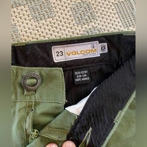 Volcom boys olive pants